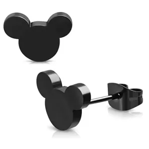 Mickey Solid Black Stud