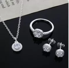 Simple Chain and Earring Sets